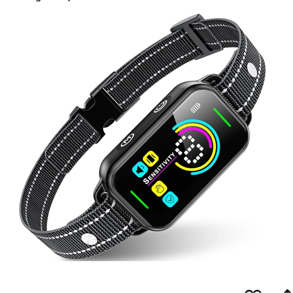 DINJOO Dog Bark Collar, Rechargeable Anti Barking Training Collar - Picture 2 of 7